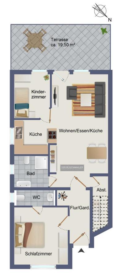 Ferienwohnung Moin Neddesitz Buitenkant foto